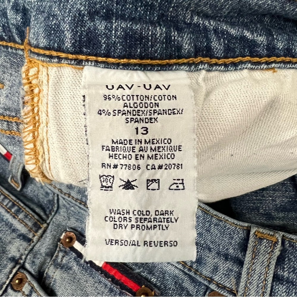 Vintage Y2K Tommy Hilfiger Super Low Rise Flare Stretch Jeans Womens Size 13 - Picture 15 of 15